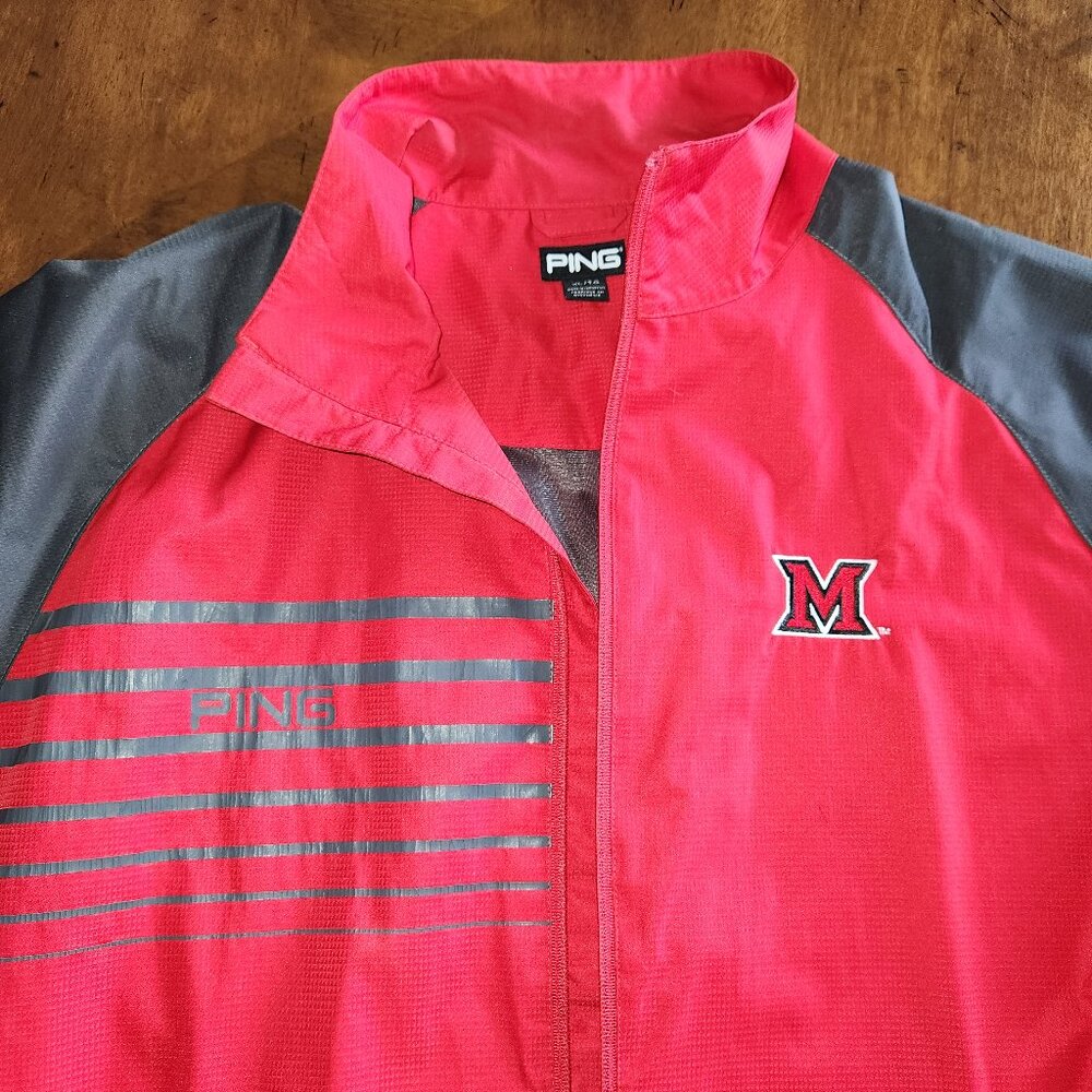 Ping x Miami of Ohio University windbreaker,  Men's XLarge - Picture 2 of 5